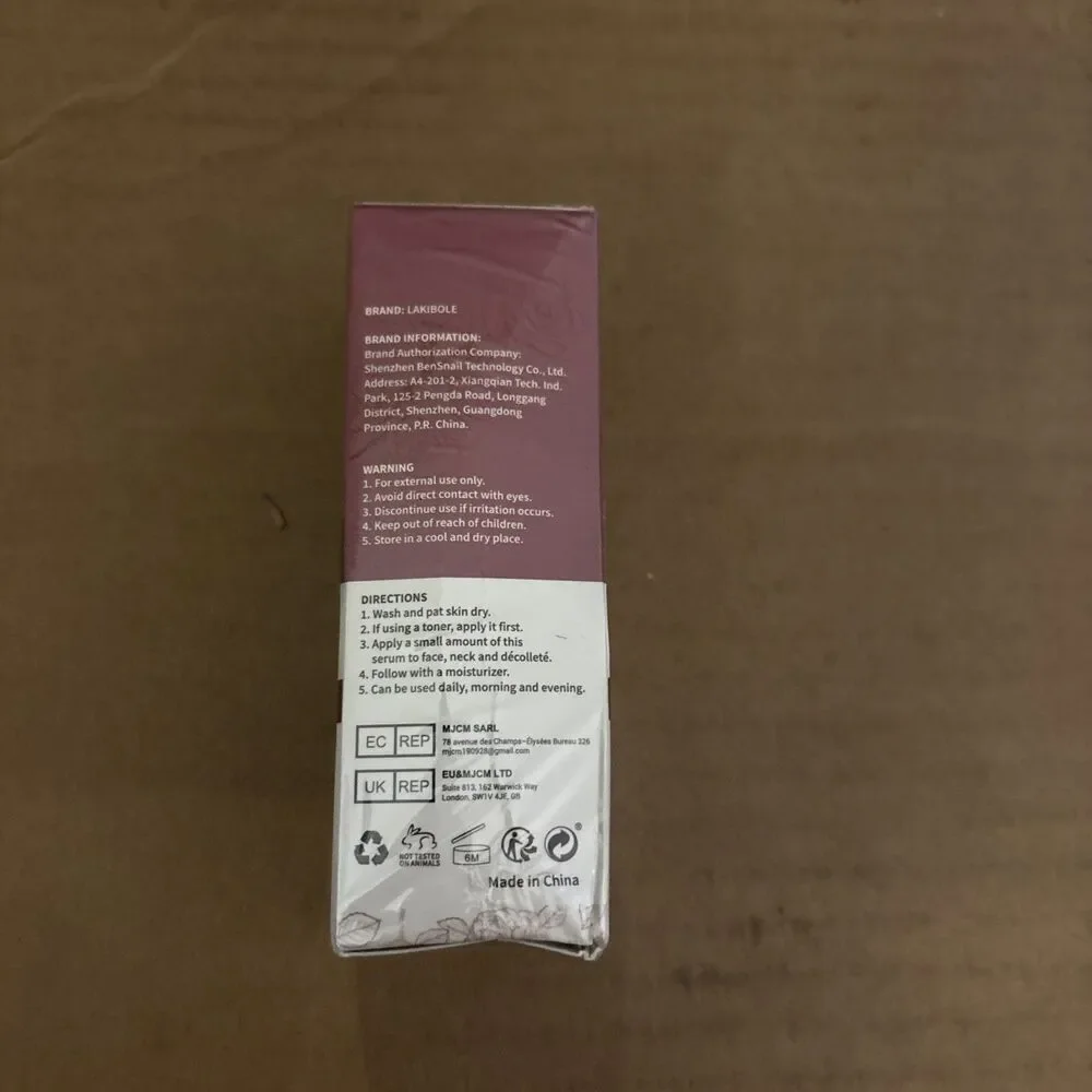 Lakibole Niacinamide Face Serum with Extract 1 fl oz NEW IN BOX SEALED